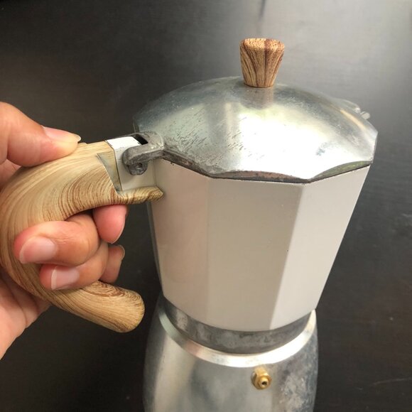 Gnali & Zani Large Italian Stove Top Espresso Coffee Maker Moka pot 8 Cup Italy - Picture 3 of 8